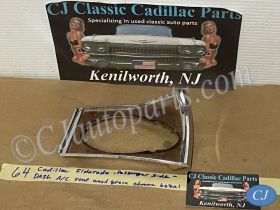 OEM 1964 Cadillac Eldorado Fleetwood RIGHT DASH A/C VENT BEZEL WOODGRAIN TRIM END PLATE #1481594